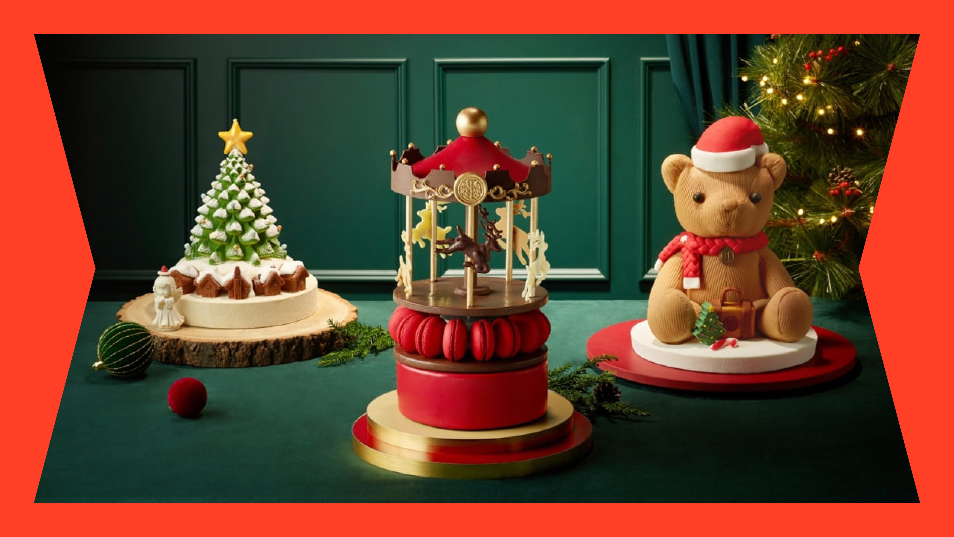 2025 럭셔리 호텔의 크리스마스 케이크